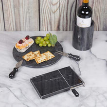 Load image into Gallery viewer, Creative Home Black Marble 5&quot; L x 8&quot; W Cheese Slicer
