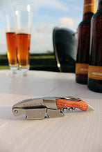 Load image into Gallery viewer, Barvivo Professional Waiters Corkscrew This Wine Opener is Used to Open Beer and Wine Bottles by Waiters, Sommelier and Bartenders Around The World. Made of Stainless Steel and Natural Rosewood.
