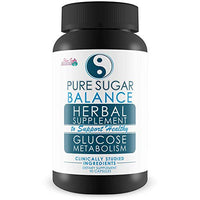 Pure Sugar Balance - Herbal Supplement to Support Healthy Glucose Metabolism - Balanced Blood Sugar Formula - Aid Reduced Inflammation - Antioxidant Blood Health Support