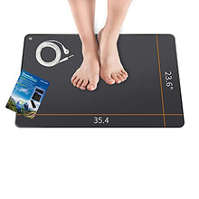 Load image into Gallery viewer, Grounding Mat,Universal Grounding Mat with Grounding Cord,Grounded Therapy,Conductive Leather Mat. (23.6x35.4 inch)
