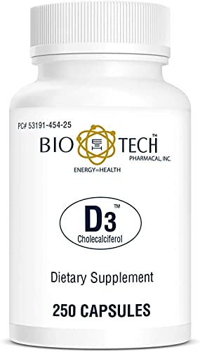 Bio-Tech Pharmacal Vitamin D3 (D3 1k IU, 250 Count)