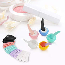 Load image into Gallery viewer, 100 Pcs MINI Makeup Spatulas, Reusable Cream Tip Spatulas Frosted Cosmetic Spatulas Scoops by Accmor
