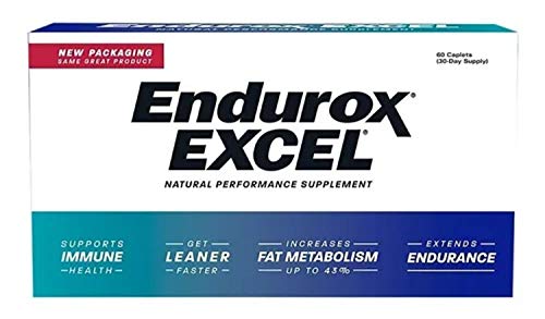 Endurox Excel Natural Exercise Supplement, Increases Metabolism & Builds Endurance - 60 Caps