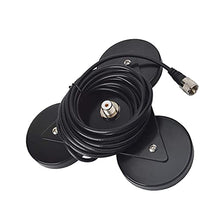 Load image into Gallery viewer, HYS Heavy Duty Mobile Car/Truck SO-239 8.8inch Triangle Magnet Mount Base W/5M(16.4ft) RG58 Coaxial Cable PL-259 Plug
