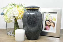 Load image into Gallery viewer, Granite Deep Blue - Metal Adult Cremation Urn - Momentful Life - Blue Adult Urn
