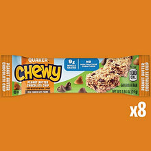 Load image into Gallery viewer, Quaker Chewy Granola Bar Peanut Butter Chocolate Chip Granola Bars, 8 ct, .84oz 8 count, 6.7oz

