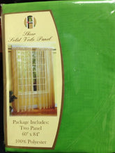 Load image into Gallery viewer, 2 Piece Beautiful Sheer Window Green Elegance Curtains/drape/panels/treatment 60&quot;w X 84&quot;l
