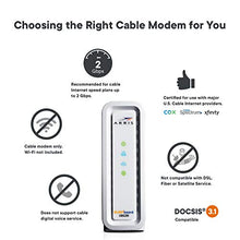 Load image into Gallery viewer, ARRIS SURFboard SB8200 DOCSIS 3.1 Gigabit Cable Modem, Approved for Cox, Xfinity, Spectrum &amp; others , White , Max Internet Speed Plan 2000 Mbps
