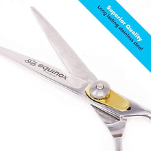 Load image into Gallery viewer, Equinox Professional Razor Edge Series Barber Hair Cutting Scissors - Japanese Stainless Steel Salon Scissors - 6.5 Overall Length - Fine Adjustment Tension Screw - Premium Shears for Hair Cutting
