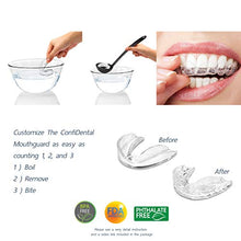 Load image into Gallery viewer, The ConfiDental - Pack of 5 Moldable Mouth Guard for Teeth Grinding Clenching Bruxism, Sport Athletic, Whitening Tray, Including 3 Regular and 2 Heavy Duty Guard (3 (lll) Regular 2 (II) Heavy Duty)
