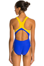 Load image into Gallery viewer, TYR Women&#39;s Alliance T-Splice Maxfit Swimsuit (Royal, 28)
