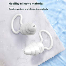 Load image into Gallery viewer, Ear Plugs for Sleep 3 Layers Noise Reduction EarPlugs for Sleeping Noise Cancelling Reusable Silicone (White)
