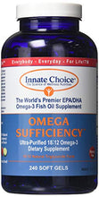 Load image into Gallery viewer, Fish Oil Capsules, Omega Sufficiency by Innate Choice, Strawberry Lime 240 Capsules
