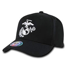 Load image into Gallery viewer, Rapid Dominance 6 Panel Military Embroidered Cap (US Marines Corps, Black 2)
