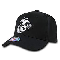 Rapid Dominance 6 Panel Military Embroidered Cap (US Marines Corps, Black 2)