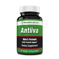 Antiiva Mens Prostate Supplement Supports A Healthy Prostate with Beta-Sitosterol and 4 All Natural Ingredients. 30 Day Supply.