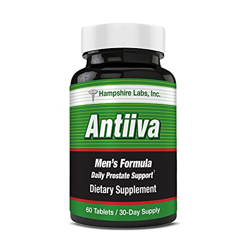 Antiiva Mens Prostate Supplement Supports A Healthy Prostate with Beta-Sitosterol and 4 All Natural Ingredients. 30 Day Supply.