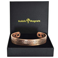 Holistic Magnets Viking Bracelet Mens Solid Copper Magnetic Bracelet Joint Wrist Pain Relief Therapeutic Stylish Healing Bangle (VG)-Viking Gods (M: Wrist 6.5-7.5 inch)