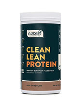 Load image into Gallery viewer, Rich Chocolate Clean Lean Protein by Nuzest - Premium Vegan Protein Powder, Plant Based Protein Powder, Dairy Free, Gluten Free, GMO Free, Naturally Sweetened, 40 Servings, 2.2 lb
