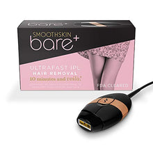 Load image into Gallery viewer, SmoothSkin Bare Plus Ultrafast IPL Laser Permanent Hair Removal for Men &amp; Women, Works on Body &amp; Face, Clinically Tested and FDA Cleared, Black
