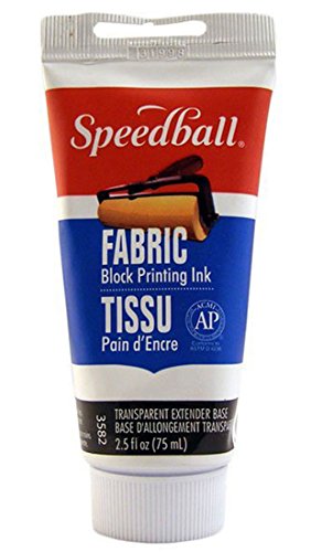 Speedball 003582 Transparent Extender Base For Fabric Block Printing Ink - Transparent Extender Base Fabric Block Printing Ink 2.5 FL OZ (75CC), Transparent