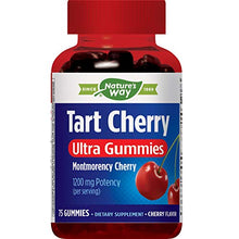 Load image into Gallery viewer, Nature&#39;s Way Enzymatic Therapy Tart Cherry Ultra Gummies Supplement, Color3, 75 Count
