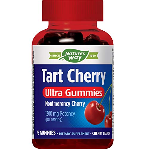 Nature's Way Enzymatic Therapy Tart Cherry Ultra Gummies Supplement, Color3, 75 Count