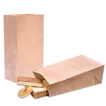 Load image into Gallery viewer, Halulu Brown Paper Bags - 6&quot; x 4&quot; x 12&quot; Lunch Paper Bags - Pack of 100
