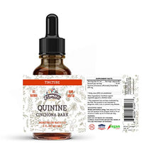 Load image into Gallery viewer, Quinine Tincture Organic Quinine Dried Bark Herbal Supplement- Non GMO Gluten Free in Vegetable Glycerine 670 mg
