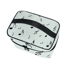 Load image into Gallery viewer, Cooper girl Music Note Cosmetic Bag Travel Makeup Train Cases Storage Organizer
