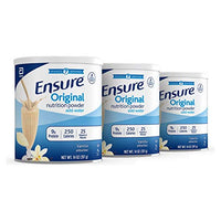 Ensure Original Nutrition Powder with 9 grams of protein, Meal Replacement, Vanilla, 14 oz, 3 count
