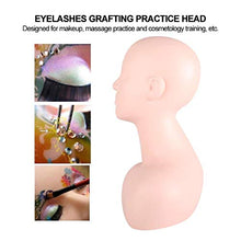 Load image into Gallery viewer, Taidda Makeup Practice Mannequin Head, Multifunction Massage Makeup Practice Training Head, Soft Mannequin Cosmetology Mannequin Doll Face Head Model Wig Hat Display for Salons

