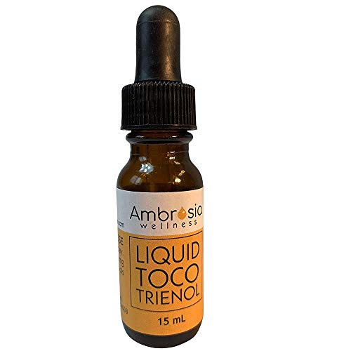 Ambrosia Wellness Liquid Tocotrienol Supplements, 7200 mg DeltaGold Annatto Liquid Tocotrienols, Tocopherol Free, 15 ml