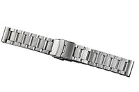 18mm Oyster Style Brushed 316L Stainless Steel Watch Bands Replacements Metal Straps Heavy Type Matte Finish