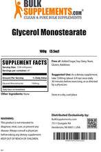 Load image into Gallery viewer, BulkSupplements.com Glycerol Monostearate Powder - Preworkout Powder - Vegetable Glycerine Food Grade - Pre Workout Pump (100 Grams - 3.5 oz)
