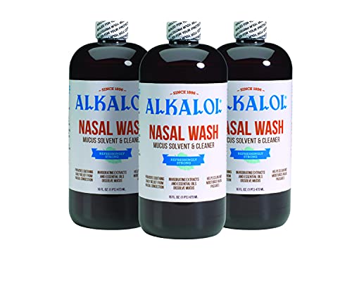 Alkalol Solution Original Nasal Wash, 3 Count -16 fl oz, 16 fl oz (pack of 3)