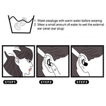 Load image into Gallery viewer, Ear Plugs for Sleep 3 Layers Noise Reduction EarPlugs for Sleeping Noise Cancelling Reusable Silicone (White)
