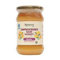 Apiterra - Linden Raw Honey 100% Pure and Natural- 14 Ounce