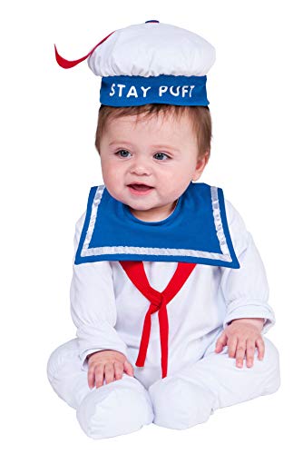 Rubie's Baby Ghostbusters Classic Stay Puft Costume Romper, As Shown, 6-12