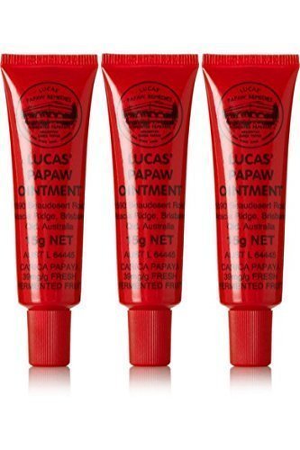 THREE Tubes of Lucas' Papaw Ointment 15g with Lip Applicator
