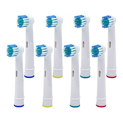8pcs Toothbrush Replacement Heads for Braun Oral B SB-17A Soft Bristles