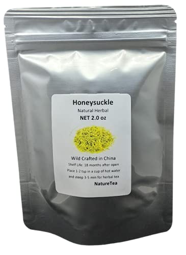 Honeysuckle Tea - Premium Lonicera japonica Loose Buds by Nature Tea (4 oz)