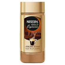 Load image into Gallery viewer, Nescafe Gold Espresso Italian Style Rich with Crema,Ground, 100 g Bottle, Glass Bottle

