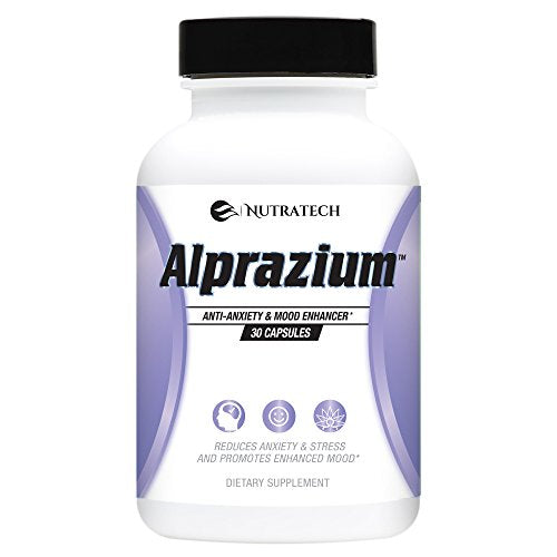 Alprazium - All Natural Stress Relief Anti-Anxiety Supplement for Promoting Better Mood Relaxation Calming fast Acting Formula to Reduce Stress Anxiety Panic Attacks (30 tablets)