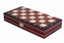 Load image into Gallery viewer, Wooden Magnetic Travel Chess Set with Mahgany Chess Board and Storage Compartment

