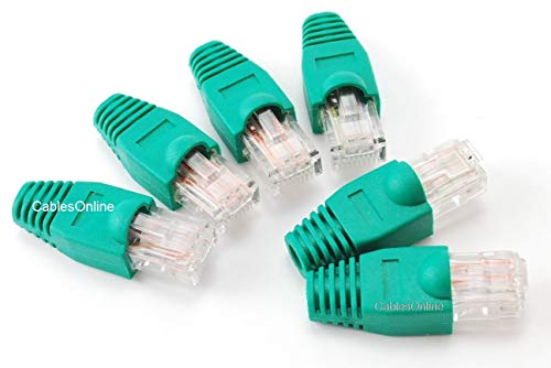 CablesOnline 6-Pack 10/100 4-Pair Ethernet Green Loopback Plugs, TS-UL02-6