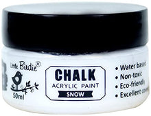 Load image into Gallery viewer, Little Birdie Chalk Acrylic Paint Great Textured For Your Home Decor &amp; Painting Needs 50 ml Each Pack of 2. (Charcoal, Snow)
