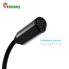 Load image into Gallery viewer, eBerry Mini Desktop Microphone USB Desktop Microphone Ideal for Chatting, Gaming, Recording, Plug and Play Home Studio Condenser Microphone with Adjustable Stand Compatible PC Laptop and Mac, Black
