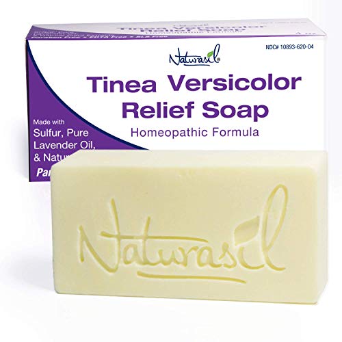 Naturasil All-Natural Treatment Tinea Versicolor 10% Sulfur Soap | Also Helps to Relieve Candida & Onychomycosis- 4 Ounce Bar