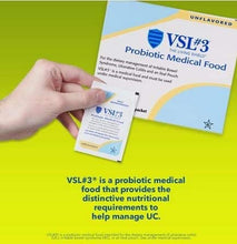 Load image into Gallery viewer, VSL#3, Powder Probiotic Medical Food for Dietary Management of Ulcerative Colitis (UC), High-Dose and High-Potency Refrigerated Probiotic Powder with 450 Billion CFUs, 1 Box
